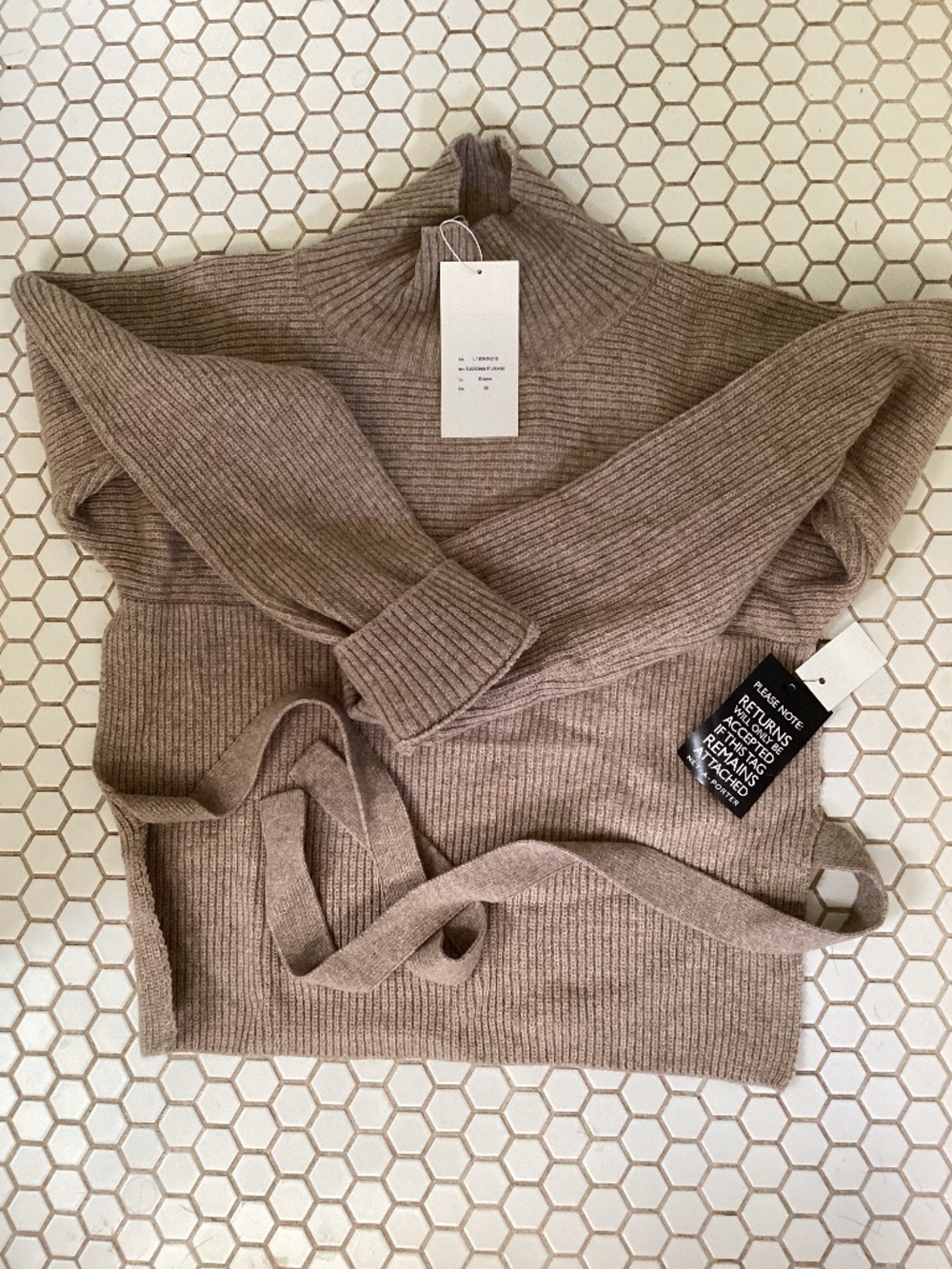 LE17SEPTEMBRE Sweater backless wool new with tags  size 36